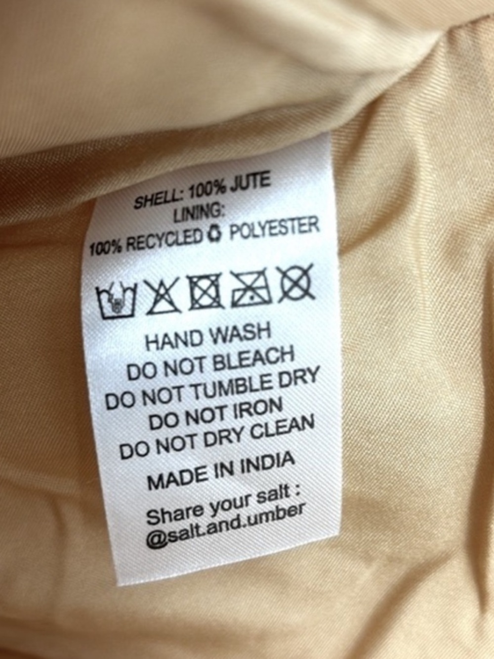NWT- Salt + Umber Jute Seashell  Woven Tote - Picture 12 of 16